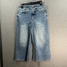 NYDJ Cool Embrace Wide Leg Denim Crop Jeans Fantasy, Reg 6