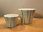 VTG MCM Set / Lot of 2 Fratelli Fanciullaccii Italian Pottery Planters 7387 — photo 1