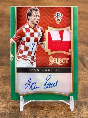 2015-16 Panini Select IVAN RAKITIC Player Worn Jersey Patch Auto #/5 Croatia