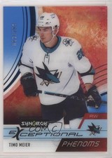 2021-22 Upper Deck Synergy Exceptional Phenoms Blue 59/299 Timo Meier #EP-TM z6b