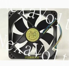 Original YaLn FAN Yuelun 12025 D12BH-12 12V 0.30A 4-wire PWM cooling fan