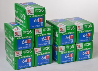 Fujichrome 64T Tungsten Slide Film 135-36 Lot/9 Rolls OOD 2006/07 ...