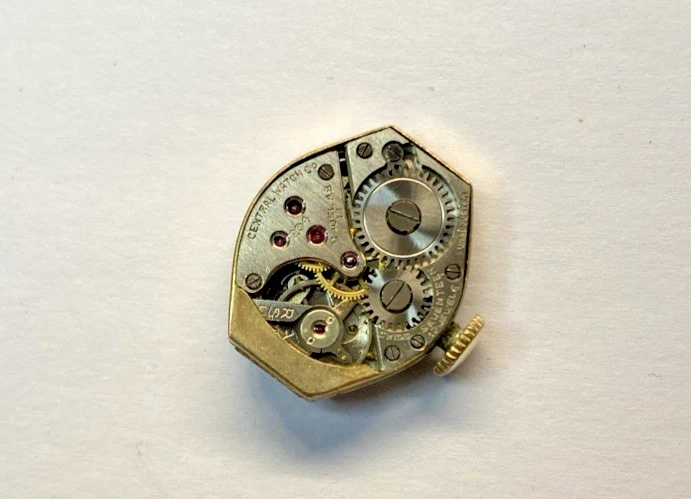 Reloj de cóctel vintage de 1920 Art Deco Central Watch Co. para dama 17J Swiss Benrus Foto 2 de 4