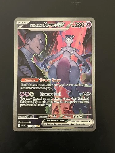 Team Rocket's Mewtwo ex 231/182 Destined Rivals SUPER CLEAN  PSA 10 Contender🔥