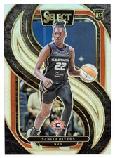Saniya Rivers 2025 Panini Select WNBA #132 Silver Prizm RC Connecticut Sun