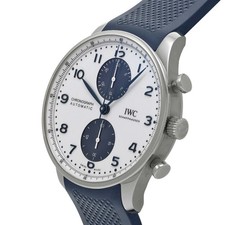 IWC Portugieser Chronograph IW371620 White Men's Used Watch #10106