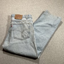 VTG 90s Levi  s 505 Regular Fit Straight Leg Blue Denim Jeans - Size 38 x 34