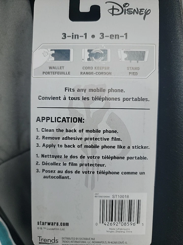 Star Wars The Mandalorian The Child Teléfono Móvil Billetera 3 en 1 NUEVO Foto 3 de 3