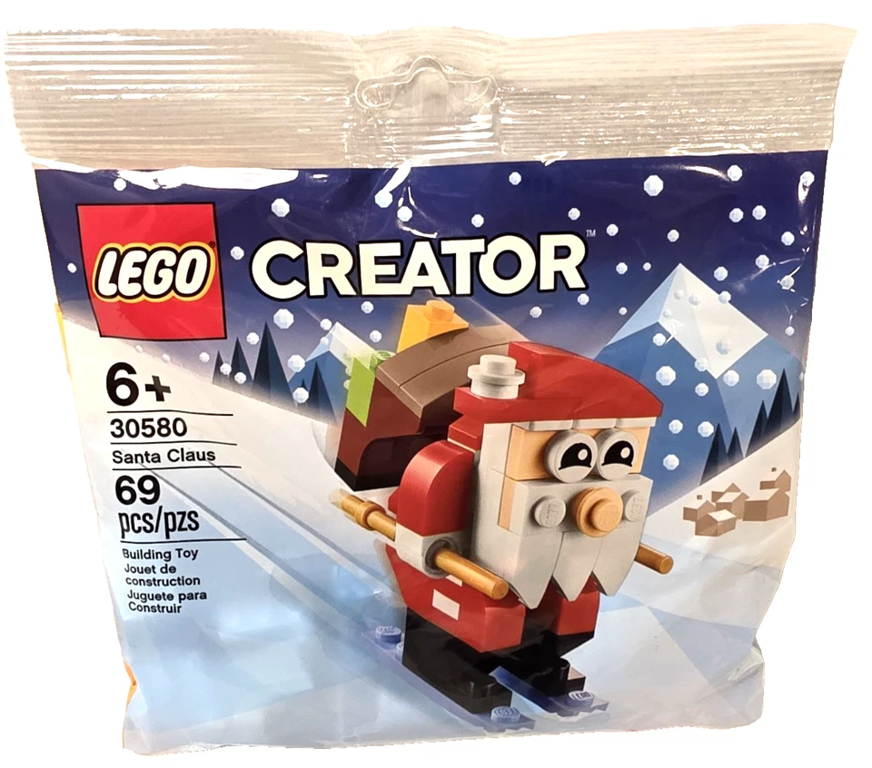LEGO Holiday Gift Set:✨Construir/Celebrar Bk. & Skiing Santa (5007567 & 30580) ¡NUEVO! Foto 4 de 4