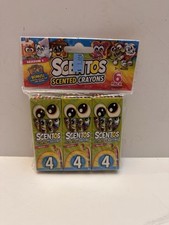 Scentos Scented Crayons 6 Pack 24 Crayons Season 1 Bonus Collectible Card