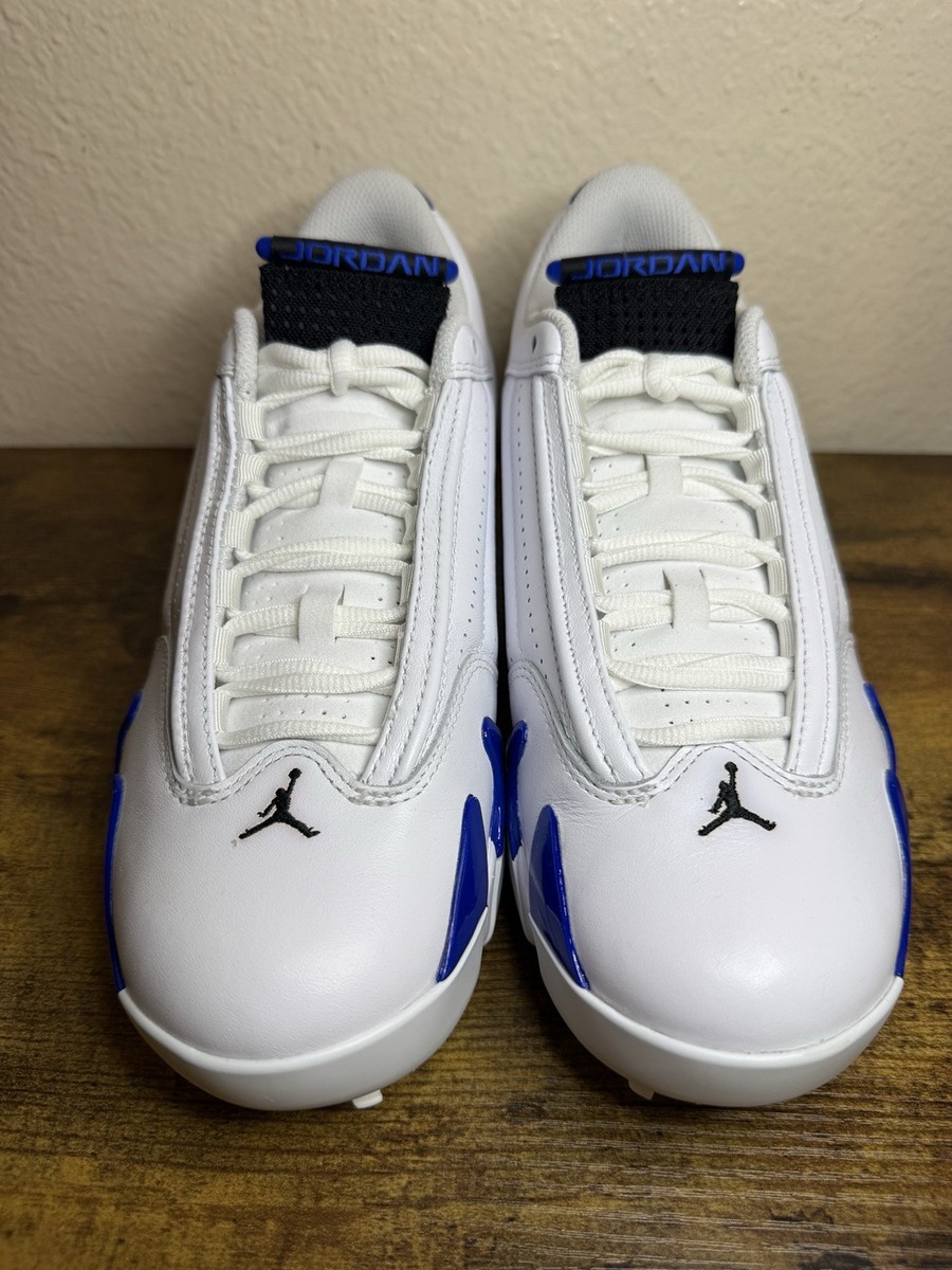 Nike Air Jordan 14 G Golf White Hyper Royal Blue Black HJ7710-101