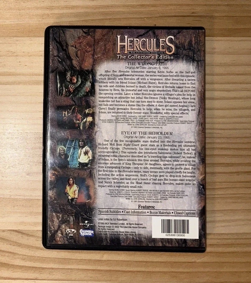 HERCULES The Legendary Journeys DVD Collectors Edition - The Wrong Path - Image 2 of 4