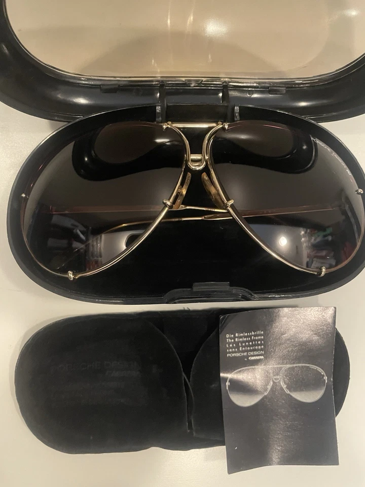 Vintage Porsche Carrera Design Sunglasses Excellent Condition (Original) - Imagem 2 de 4