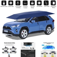 Fully Automatic Portable Car Tent Umbrella UV Protection Sun Roof Cover & Remote
