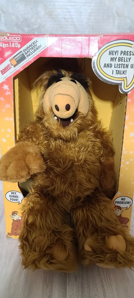Muñeco de peluche vintage Wisecracking Alf the Outspoken Talking Alien 1987 Coleco 18" Foto 4 de 4