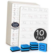 10 Pack Dry Erase Handwriting Practice for Kids 9 x Set of 10 Boards  Erasers