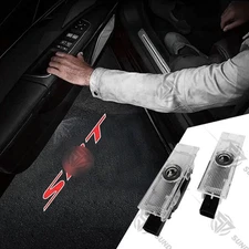 2PCS Door Welcome Light Red SRT Ghost Projector Lamp For 2008-2022