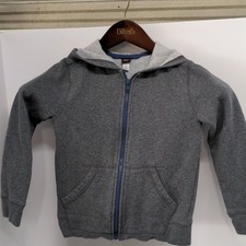 Tea Collection Zip-Up Gray Hooded Sweatshirt