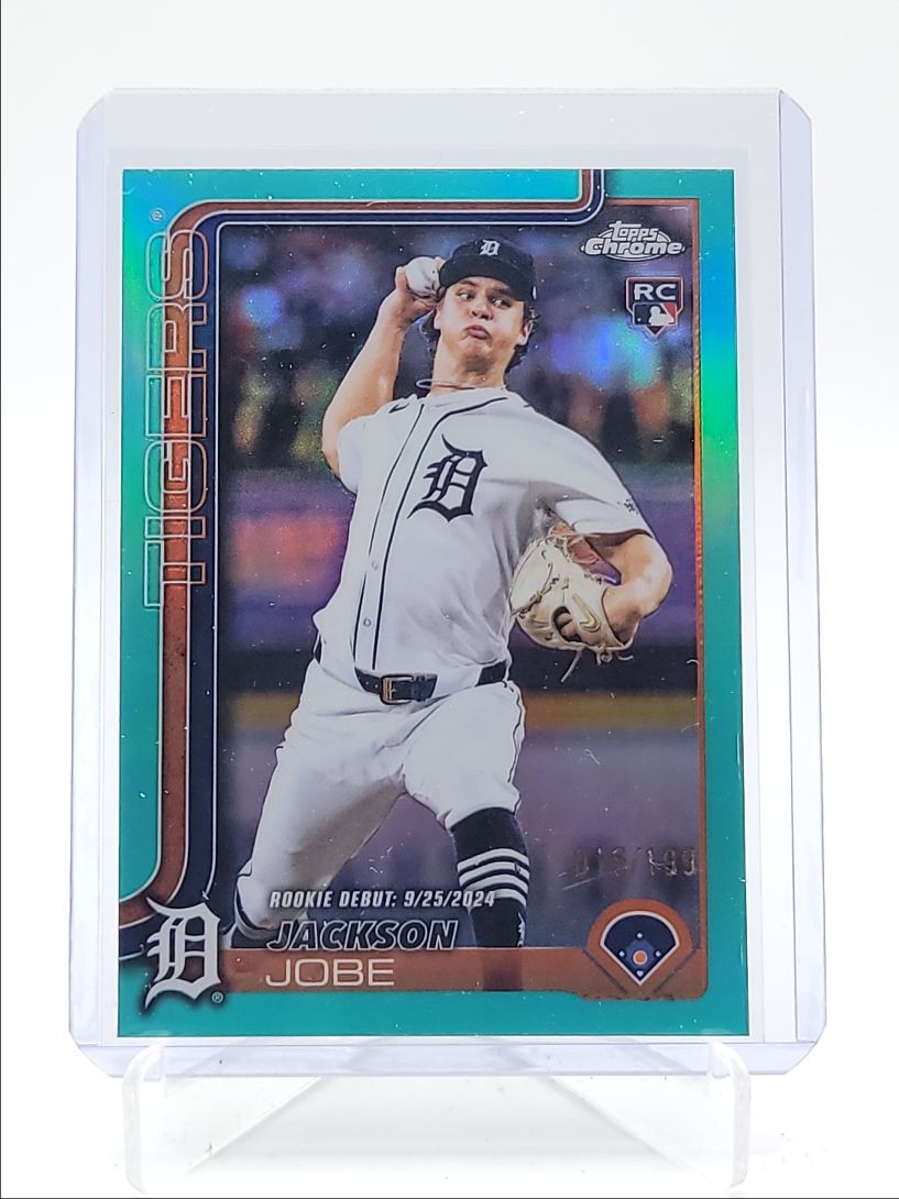 JACKSON JOBE 2025 TOPPS CHROME UPDATE ROOKIE DEBUT AQUA RC /199 Q4920