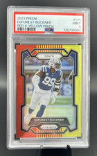 2023 Panini Prizm #125 DEFOREST BUCKNER Red & Yellow /44 PSA 9 MINT