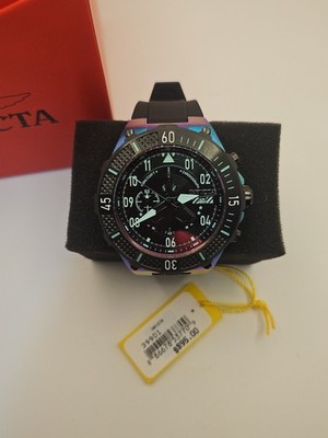 Invicta Aviator Ascend Men's Watch - 50mm, Black, Iridescent (39901)
