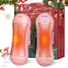2 Pcs Hand Warmers Rechargeable,Portable Hand Warmers,Xmas Gift for Women Men