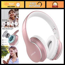Bluetooth Over-Ear Headphones, 50H Playtime, 3 EQ Modes, Wireless Mic, Hi-Fi Ste