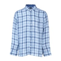 Hackett London Herrenhemd GrößE 2XL Karo Leinenmischung HM308119