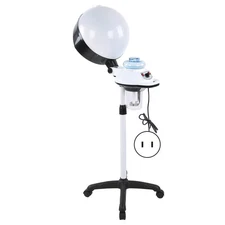 Salon Spa Hair Steamer Rolling Stand Hooded Hair Coloring Perming Steamer