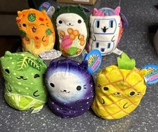 8 Cats Vs Pickles Chonk Plush Bean Bag w/ Tags Lot Of 6