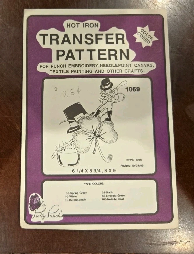 Pretty Punch VTG Hot Iron Embroidery Transfers 6 Various Holiday Designs  - Image 4 of 4