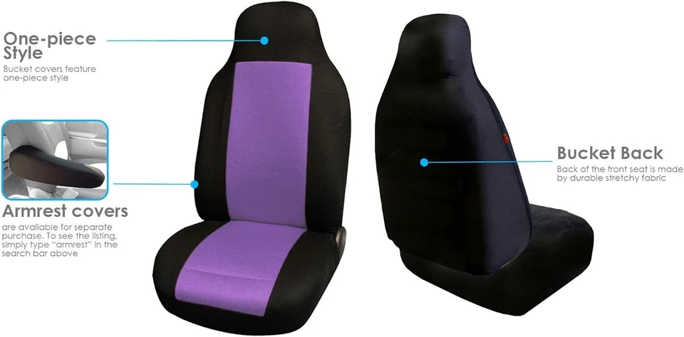 For GMC Acadia Sierra, Canyon, Yukon Washable Soft Leather Car Front Seat Cover Foto 3 de 4