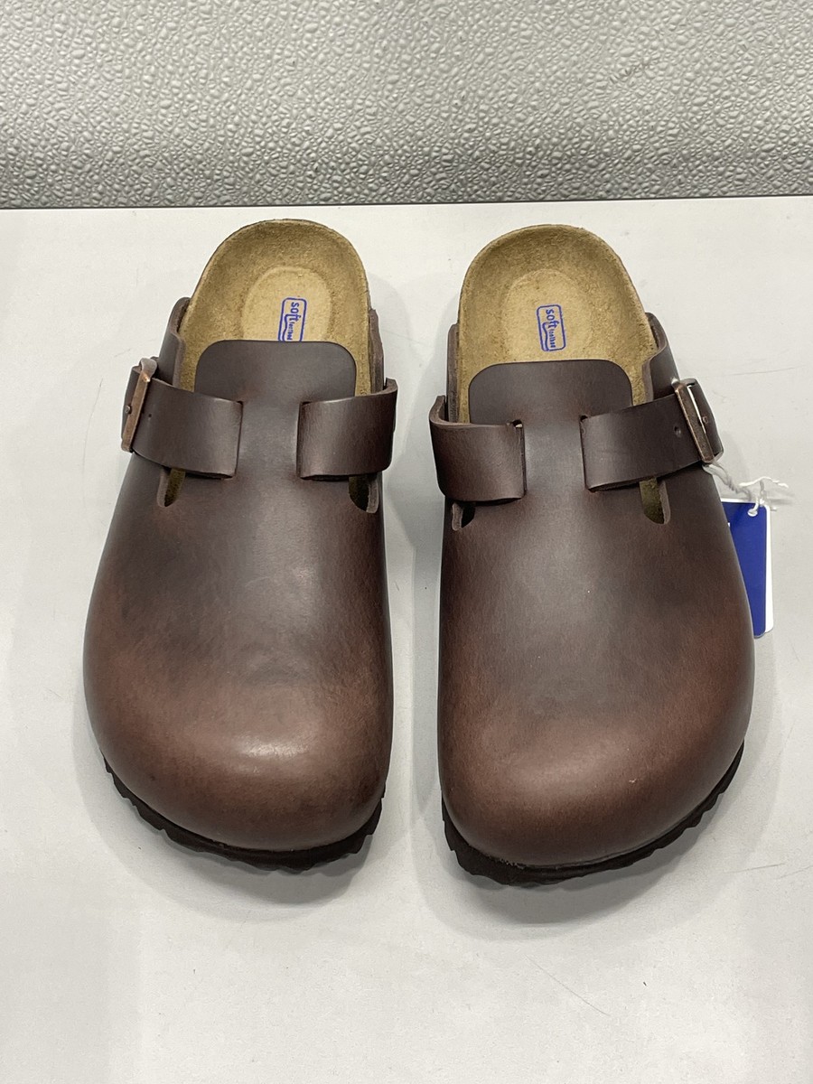 Birkenstock Boston BS Shoes Unisex W10 M8 Oiled Leather Habana