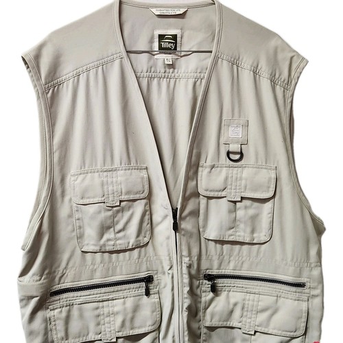 Tilley, Tilley Endurables VOMP Vest Mens XL Safari Travel Fishing Made In Canada Vintage