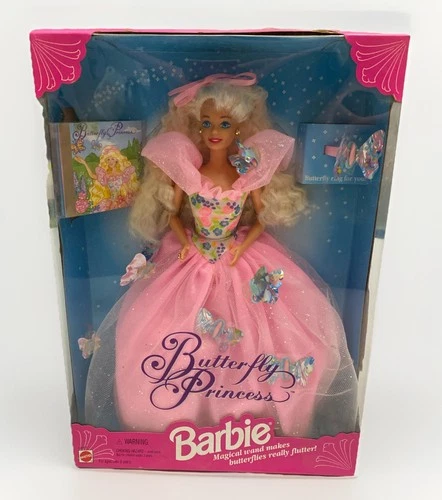 Butterfly Princess Barbie Doll 1994 Mattel 13051 NRFB Vintage Pink Blonde Rare