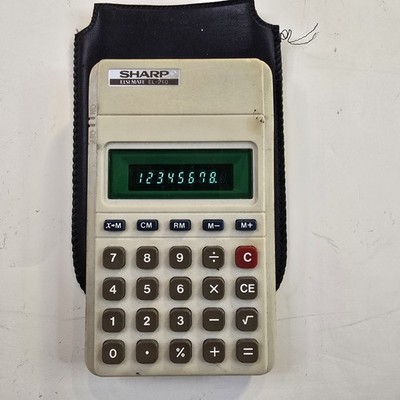 Vintage Sharp Elsi Mate EL-210 Pocket Size Calculator Working
