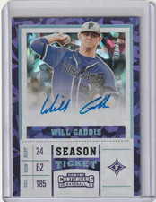 2017 Contenders Baseball Will Gaddis Auto /24