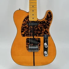 TL style HS Anderson Crazy Cat Vintage yellow Electric Guitar Maple Fretboard 