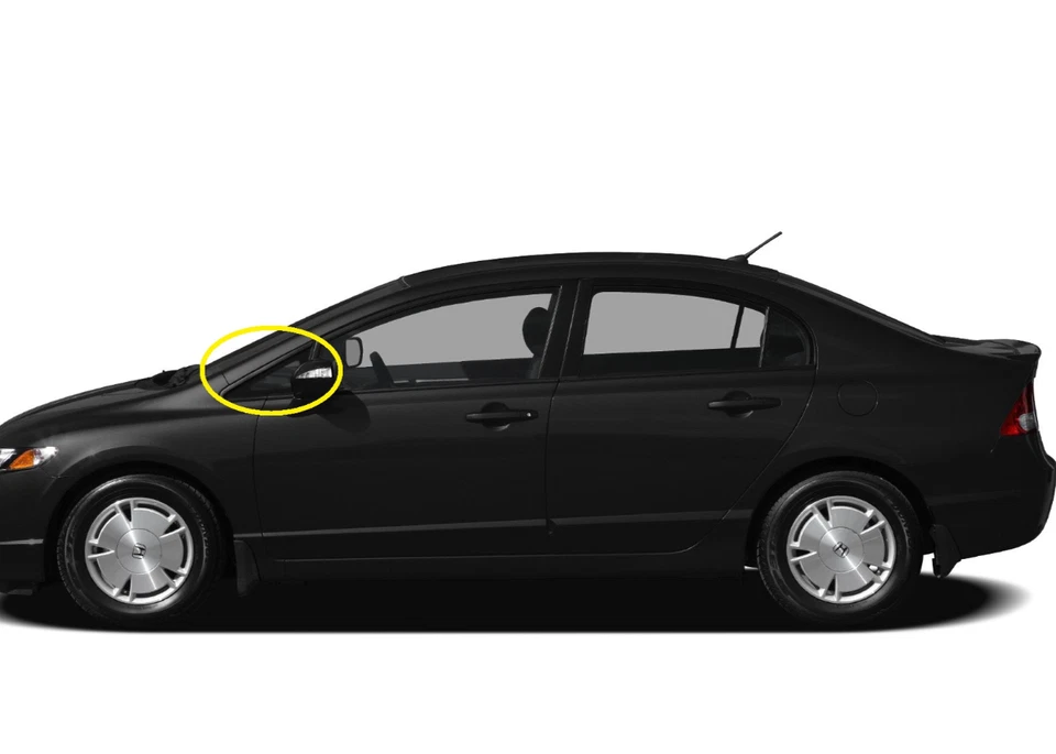 Fits 2006-2011 Honda Civic 4 Door Sedan Front Left Driver Side Vent Glass Foto 2 de 2