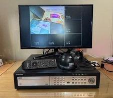 Samsung SHR-5162N 16CH DVR with Camera ZOSI, Remote, Cables, Tested Works