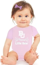 Two Feet Ahead Infant Newborn Bodysuit Creeper Pink Baylor Bears  12 Months