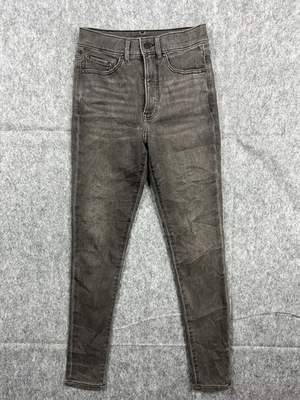 #ad Express Inc. Womens Skinny Gray Jeans Stretch High Rise Slim Leg Comfort Size 4R $27.99