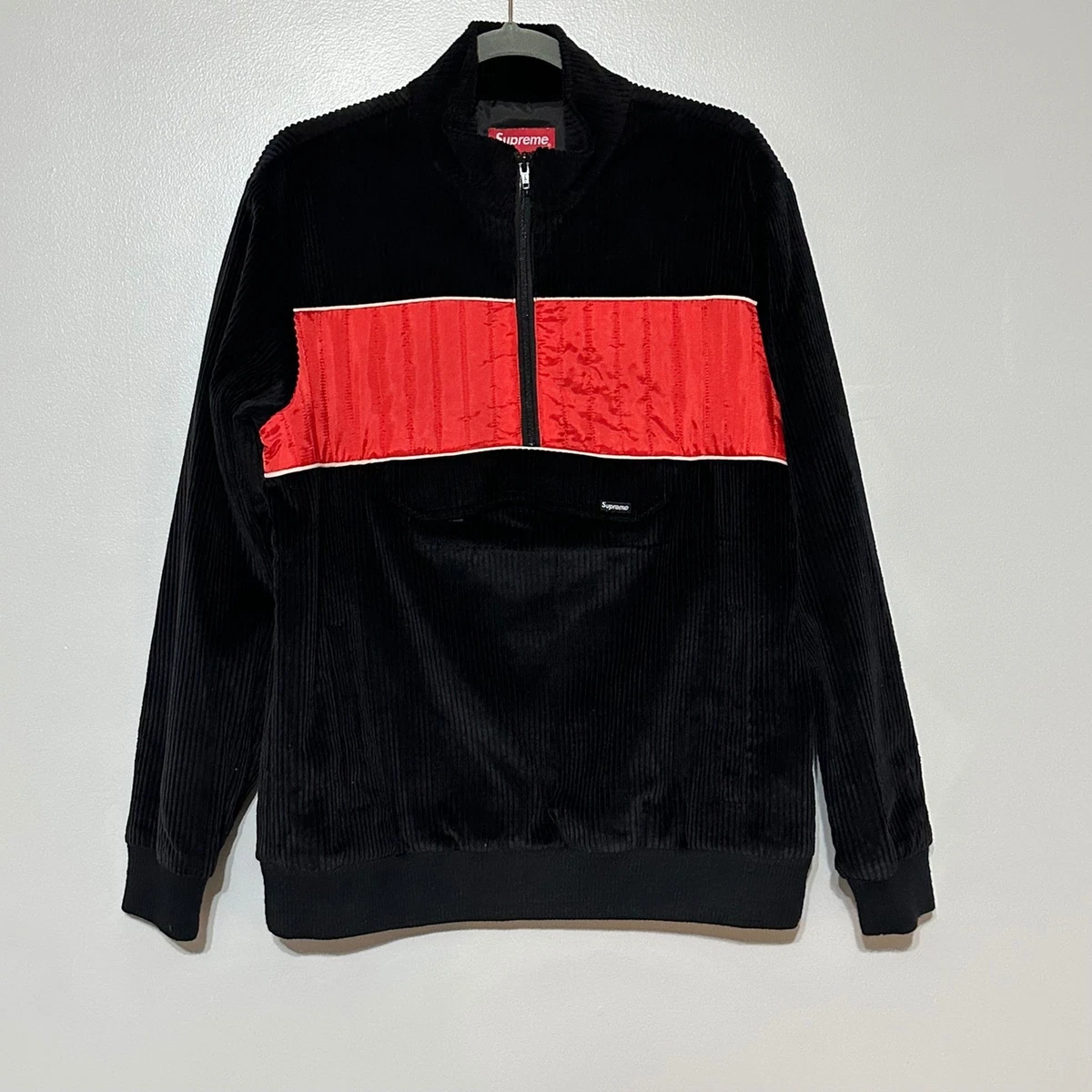 Supreme☆17AW/Velour Half Zip Pullover/S 【公式通販】