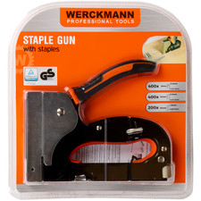 WERCKMANN&reg; Handtacker Set inkl. 1000 Klammern Klammerger&auml;t N&auml;gel Nagler