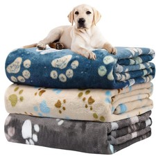 1 Pack 3 Blankets for Dogs, Dog Blanket for Large  Medium Pet Cat, Premium S...