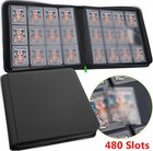 Card Binder 12-Pocket Zip Trading Card Album Folder -480 CARDS