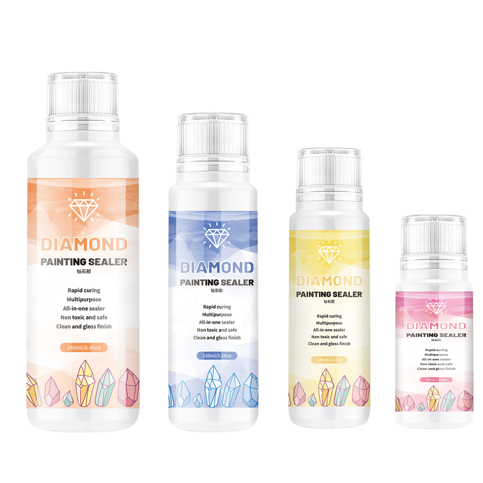 5D Diamond Drawing Sealer Keep Glue Gloss Shine Effect for Art Crafts  Puzzles