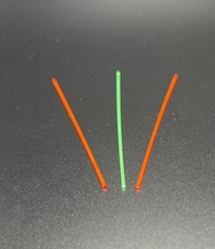 FastHit Red And Green 1mm Super Bright Fibre Optic Rod Sights Rearsight
