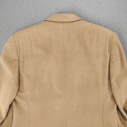 Ralph Lauren Jacket Mens 42L Tan Camel Hair Single Breasted Notch Lapel Blazer - Picture 18 of 24