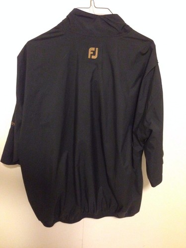Dryjoy FootJoy Kurzärmelig Schwarz 1/2 Zip Golf Regenjacke Windjacke Sz L EUC - Bild 4 von 5